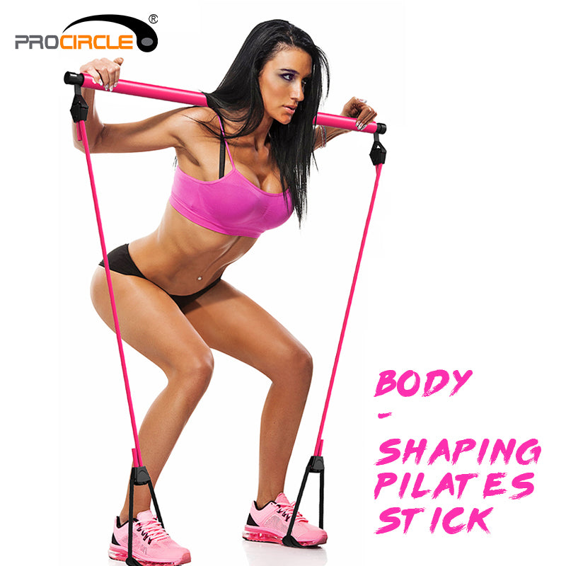 Pilates Bar-Procircle Pilates Bar Kit with Resistance Band