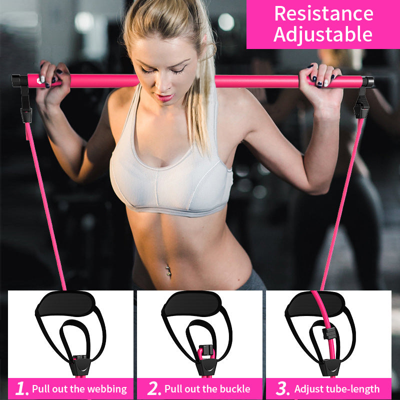 Pilates Bar-Procircle Pilates Bar Kit with Resistance Band