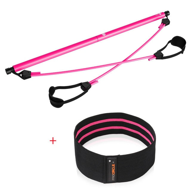 Pilates Bar-Procircle Pilates Bar Kit with Resistance Band