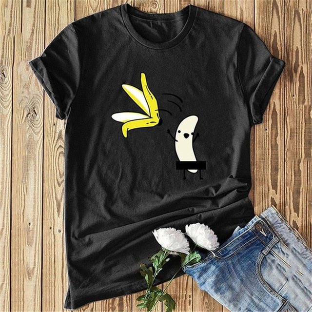 Casual Graphic Tees Women Polyester