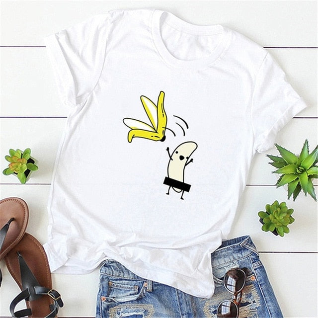 Casual Graphic Tees Women Polyester