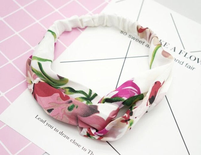 Hair Bands Print Headbands Vintage