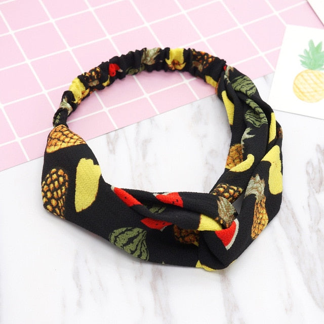 Hair Bands Print Headbands Vintage