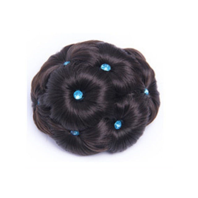 Diamond Curly Hairpiece Bun