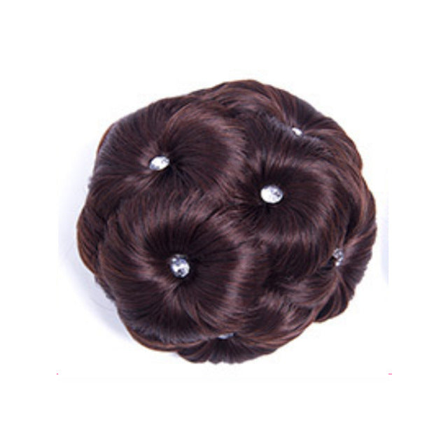 Diamond Curly Hairpiece Bun