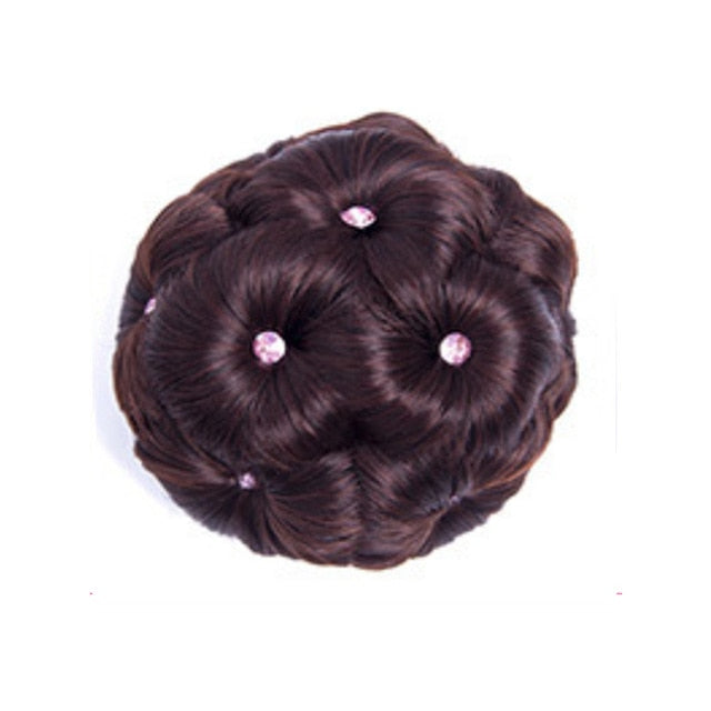 Diamond Curly Hairpiece Bun