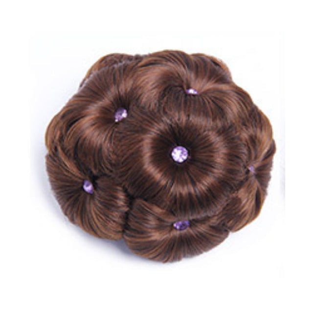 Diamond Curly Hairpiece Bun