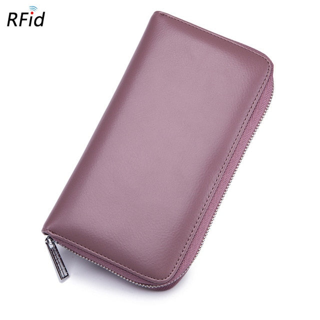 Leather RFID Blocking Credit Card Holder