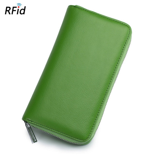 Leather RFID Blocking Credit Card Holder