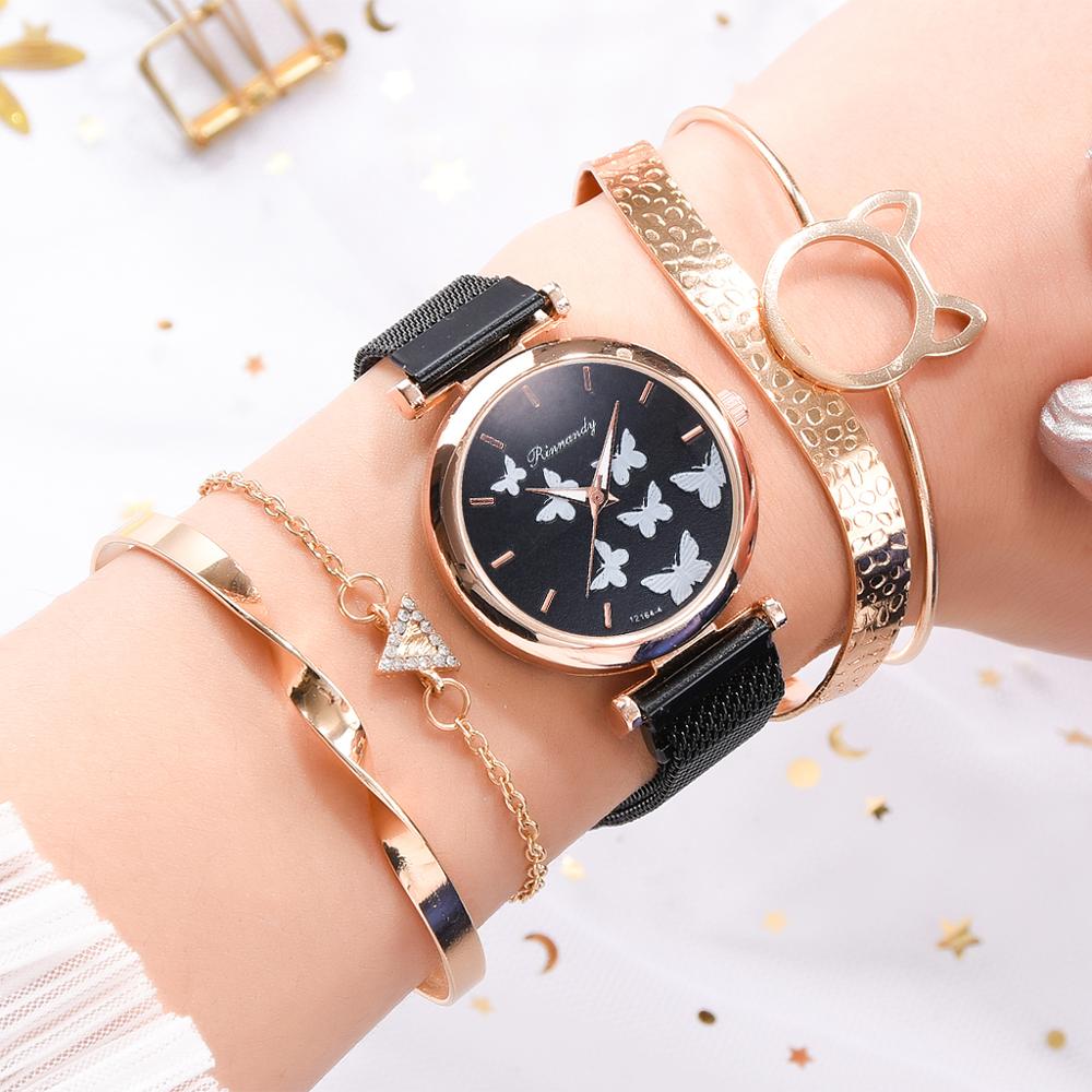 Luxury Buckle Women's Butterfly Watches