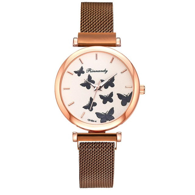 Luxury Buckle Women's Butterfly Watches