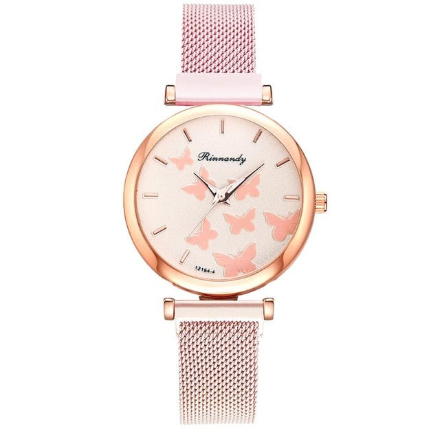 Luxury Buckle Women's Butterfly Watches