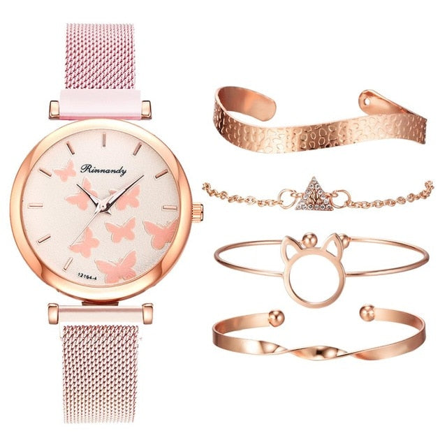 Luxury Buckle Women's Butterfly Watches