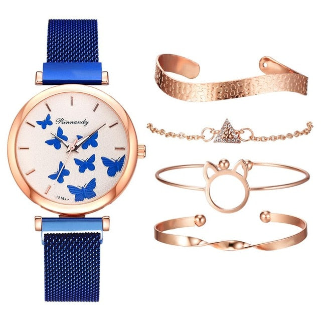 Luxury Buckle Women's Butterfly Watches