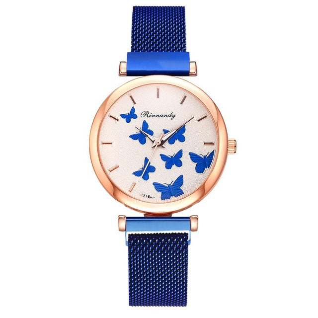 Luxury Buckle Women's Butterfly Watches