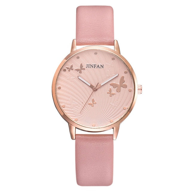 Printed butterfly luxury women fashion watches