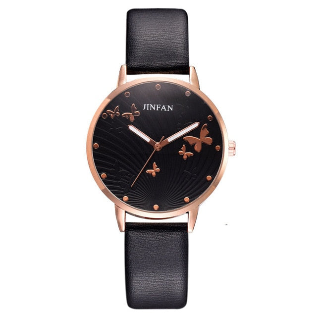 Printed butterfly luxury women fashion watches