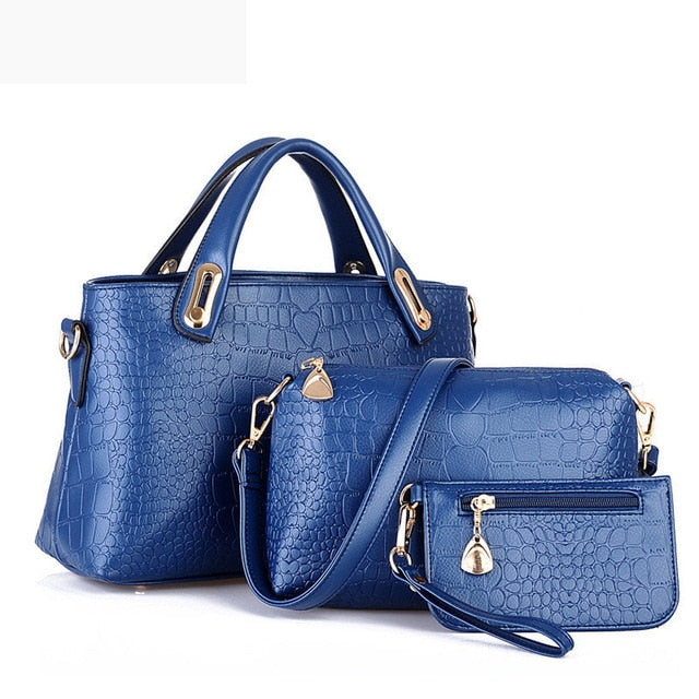 3 Sets/pcs Women Bags Fashion Luxury Handbags