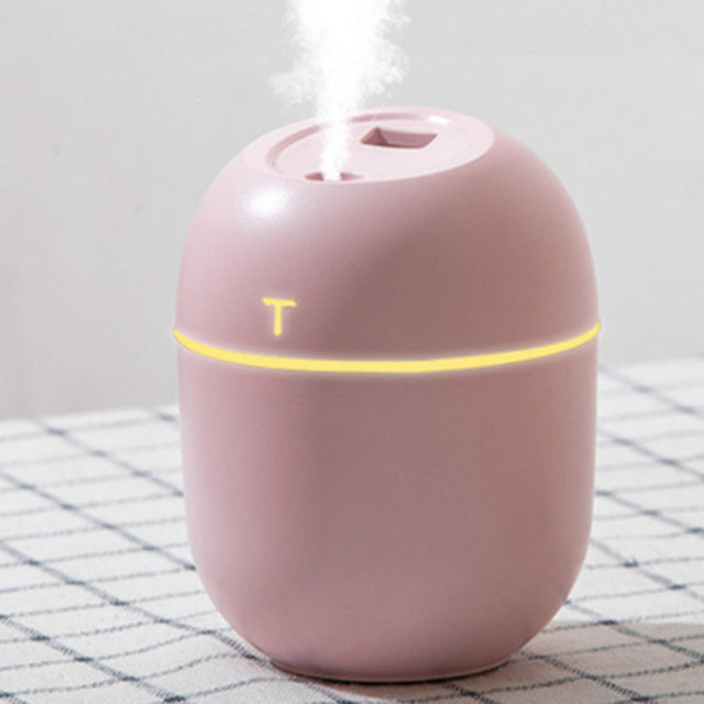 Ultrasonic Mini Air Humidifier 200ML Aroma Essential Oil Diffuser for Home Car USB Fogger Mist Maker with LED Night Lamp