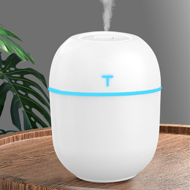 Ultrasonic Mini Air Humidifier 200ML Aroma Essential Oil Diffuser for Home Car USB Fogger Mist Maker with LED Night Lamp