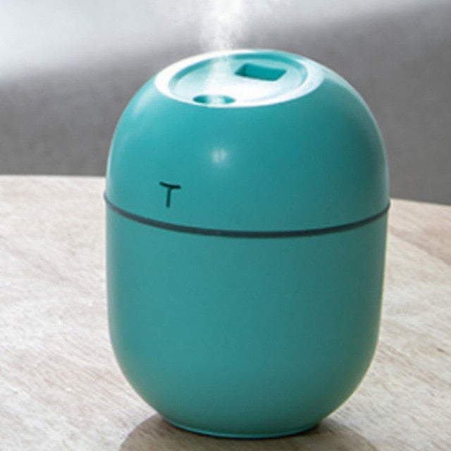 Ultrasonic Mini Air Humidifier 200ML Aroma Essential Oil Diffuser for Home Car USB Fogger Mist Maker with LED Night Lamp