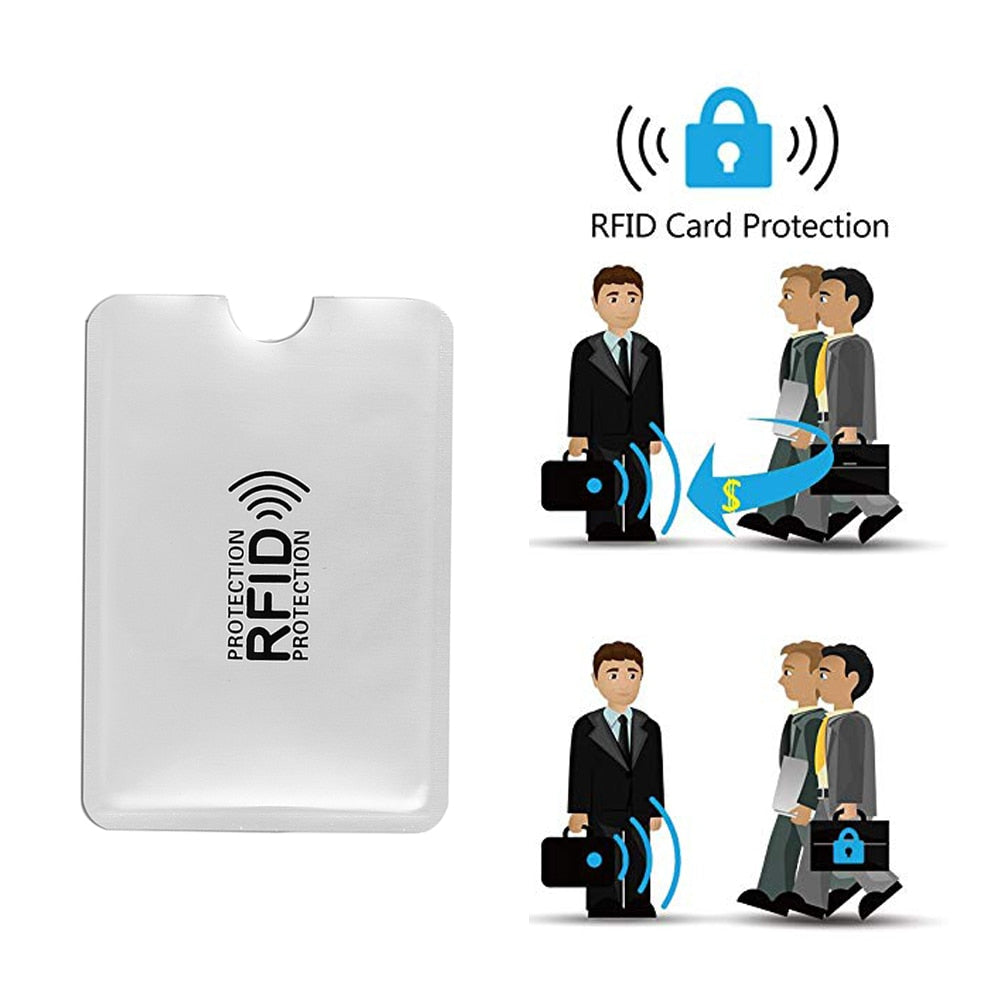 500 Pcs/set RFID  IC Card Protection NFC Security Card RFID Shielded Sleeve Card Blocking Prevent Unauthorized Scanning