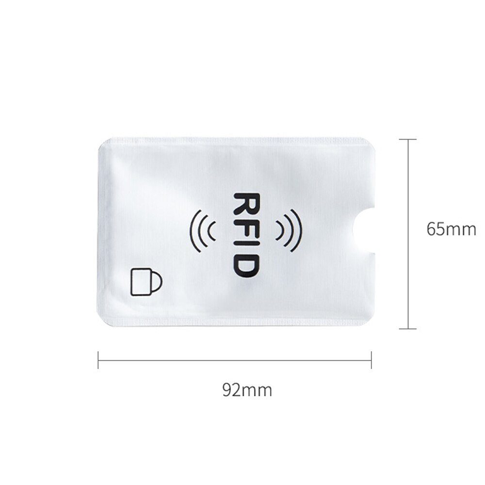 500 Pcs/set RFID  IC Card Protection NFC Security Card RFID Shielded Sleeve Card Blocking Prevent Unauthorized Scanning