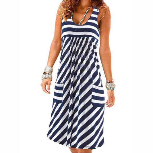 Fashion striped dress