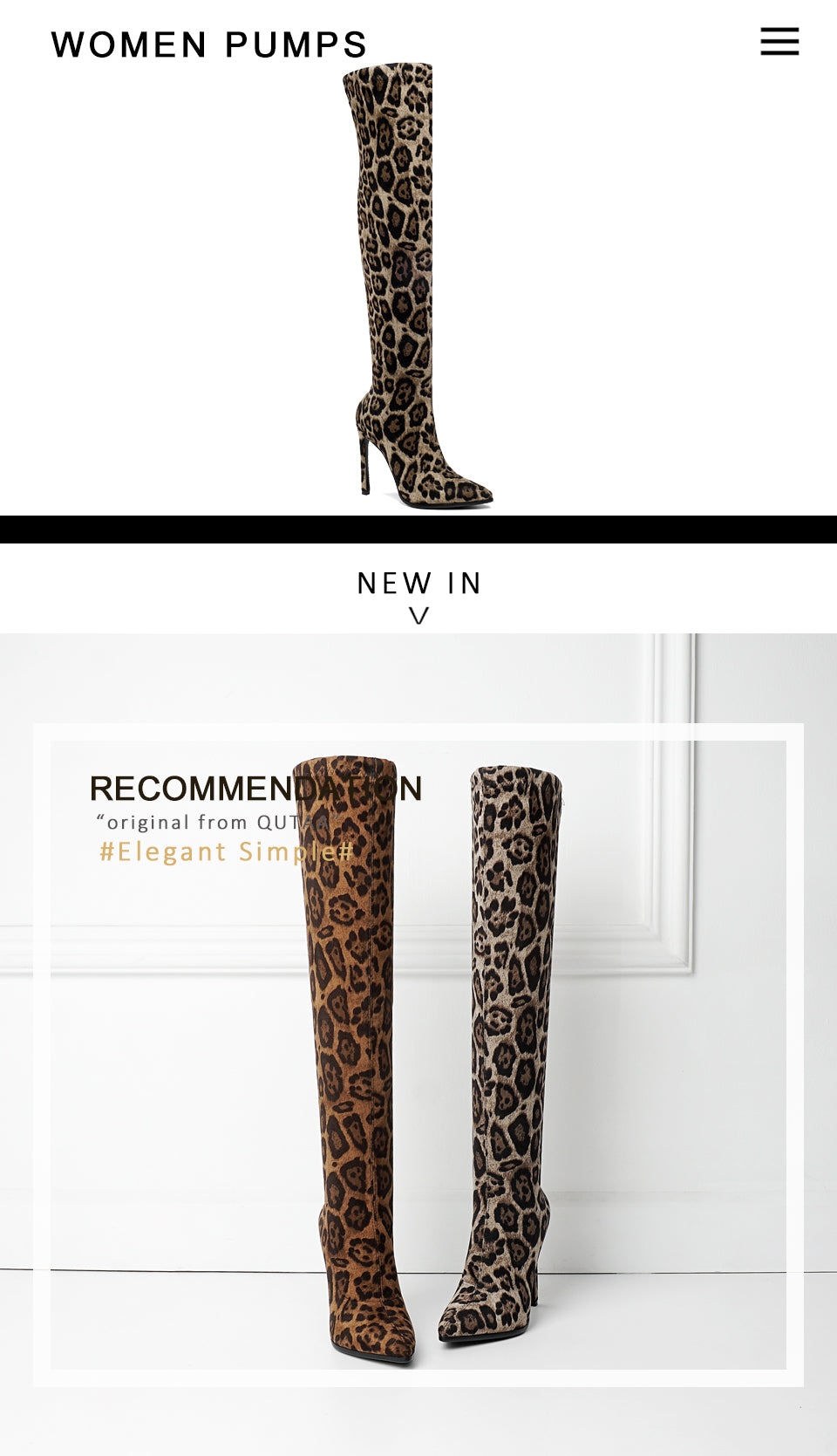 Leopard Sexy High Heel Pointed Toe Over The Knee Boots Women Shoes Size 34-43