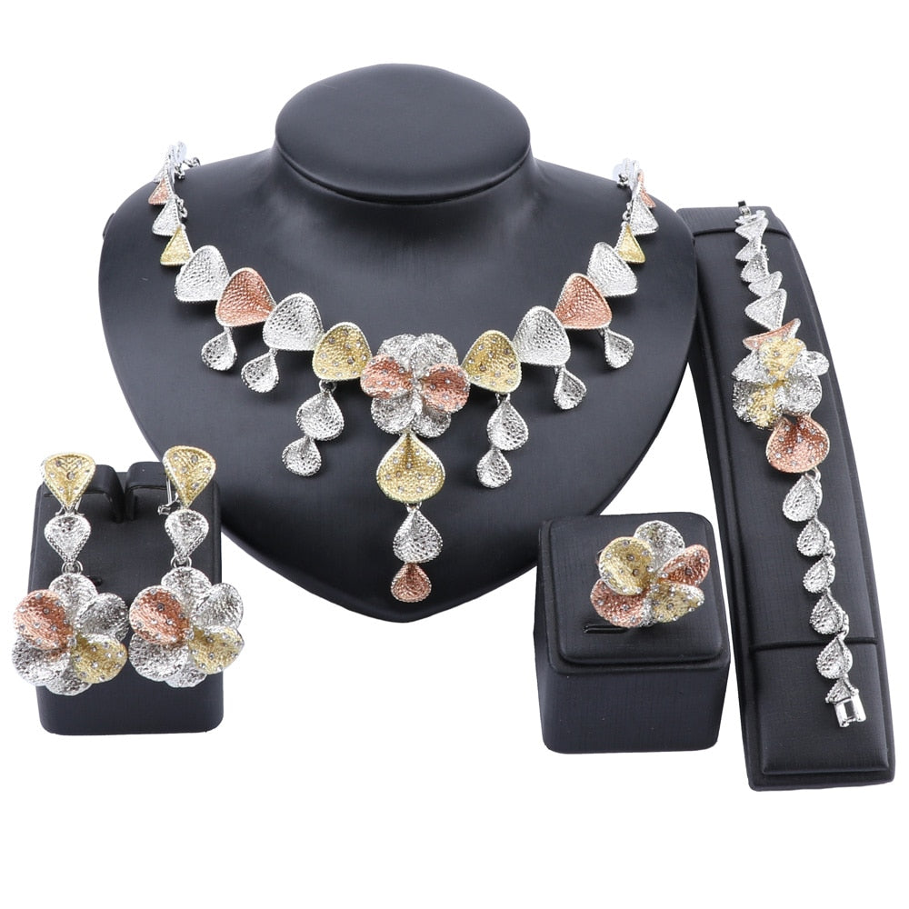 Passion Flower Costume Jewelry Set