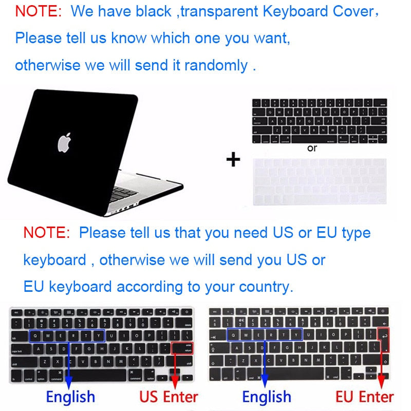 Hard Laptop Case for Macbook Pro Air 13 15 16 Inch 2020 M1 Chip A2337 A2338 A2179 A1392 A2289 A2251 A1706 Mac Retina Shell Cover