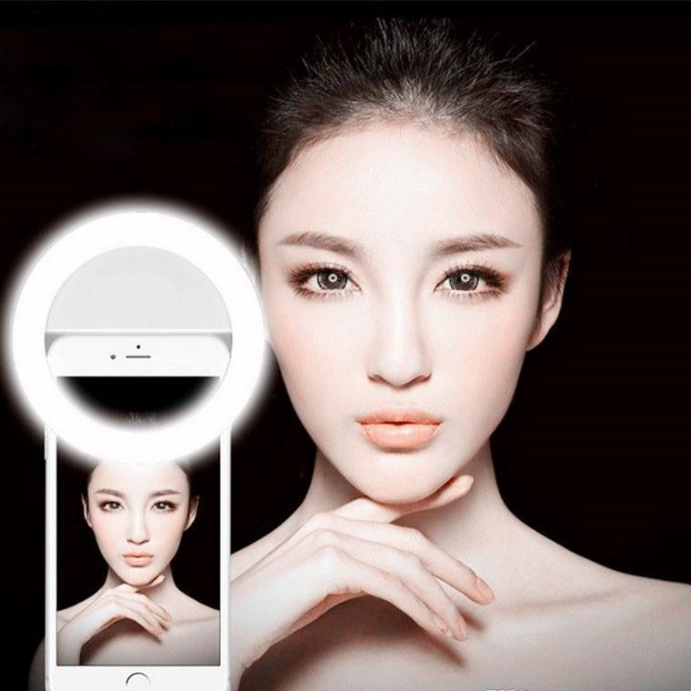 LED Ring Flash Universal Selfie Light Portable Mobile Phone 36 LEDS Selfie Lamp Luminous Ring Clip For iPhone 8 7 6 Plus Samsung